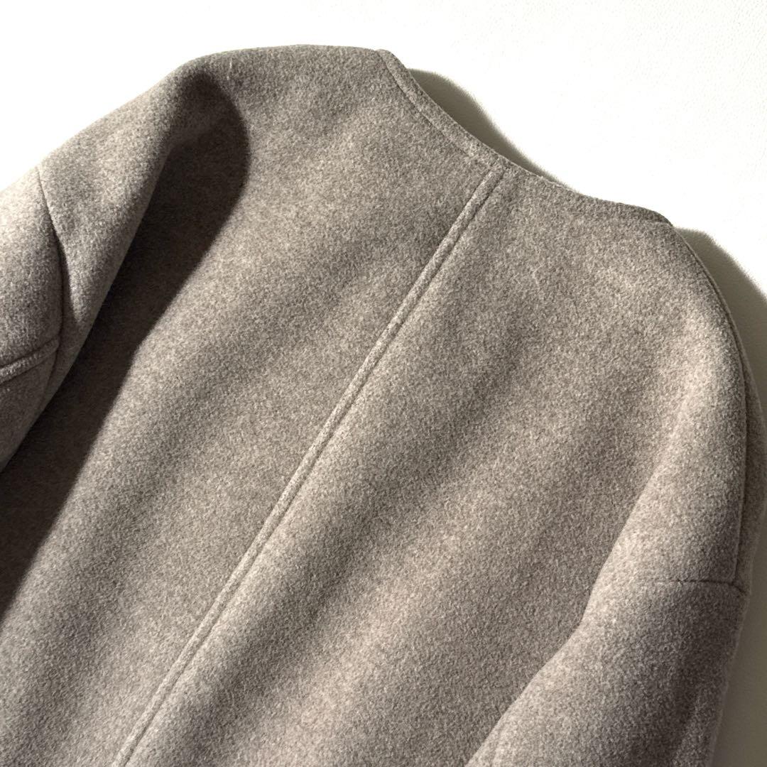 ばず 様ノーブル MTRカラーレスジップショートコート ベージュ 32