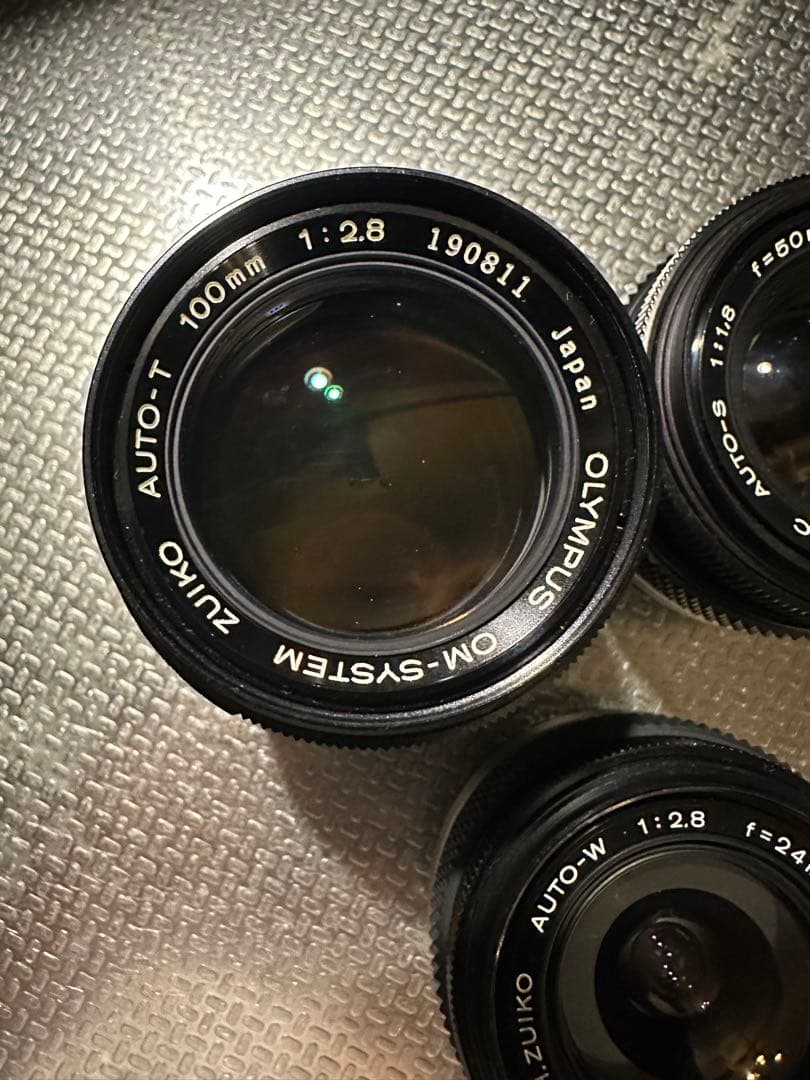 Olympus OM用 24/50/100mm 単焦点レンズ