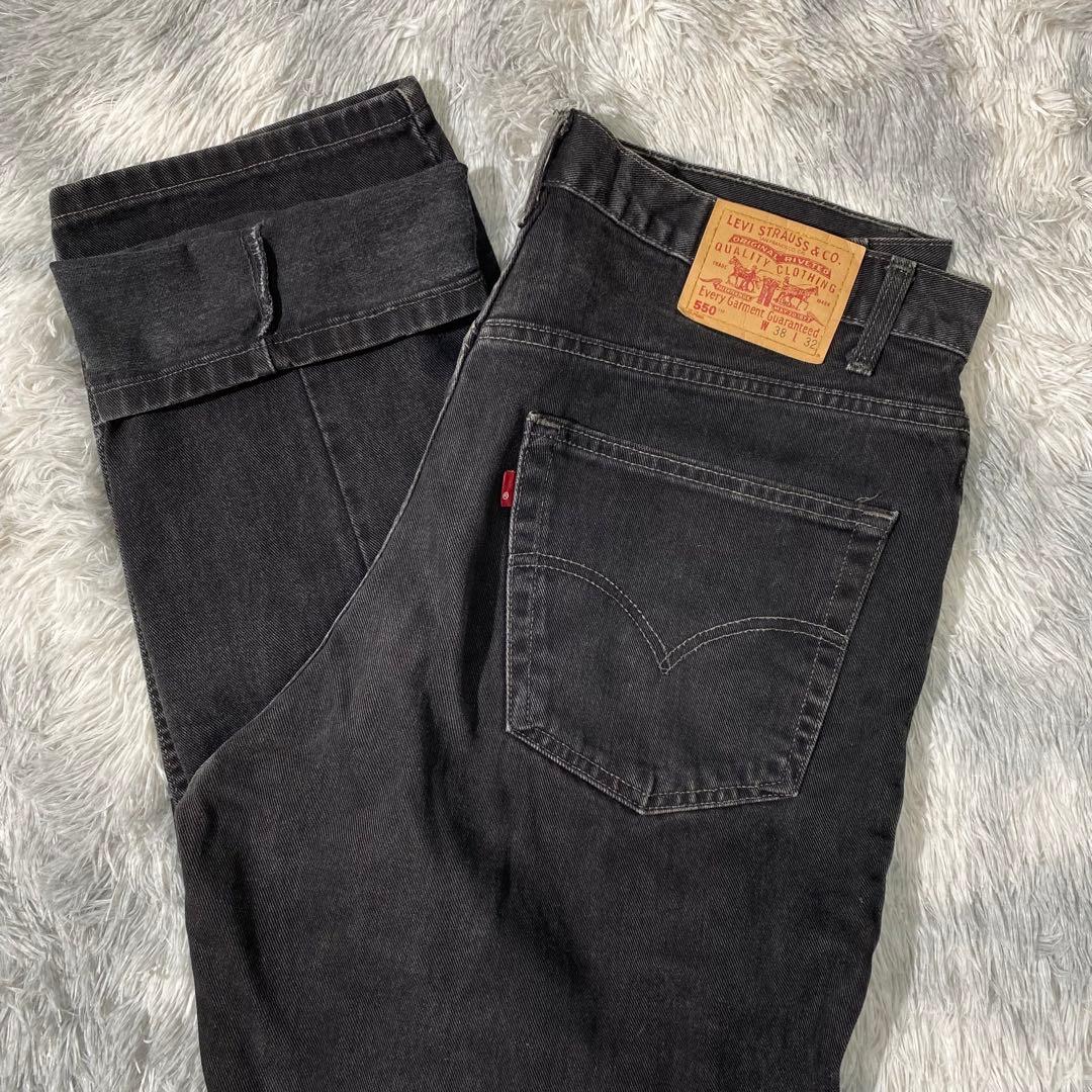 美品 Levi's 550 90s W38 ブラックデニム カナダ製 後染め - メルカリ