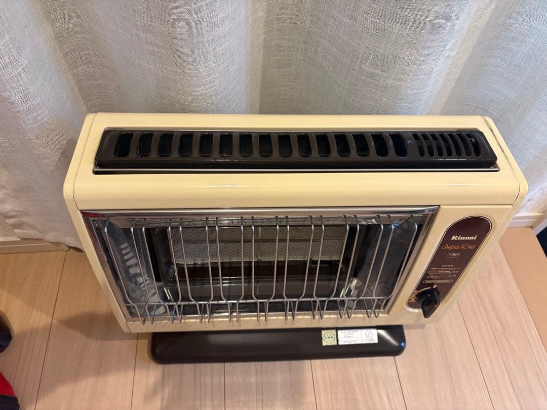 Rinnai Infra Red 昭和レトロストーブ クリーム色