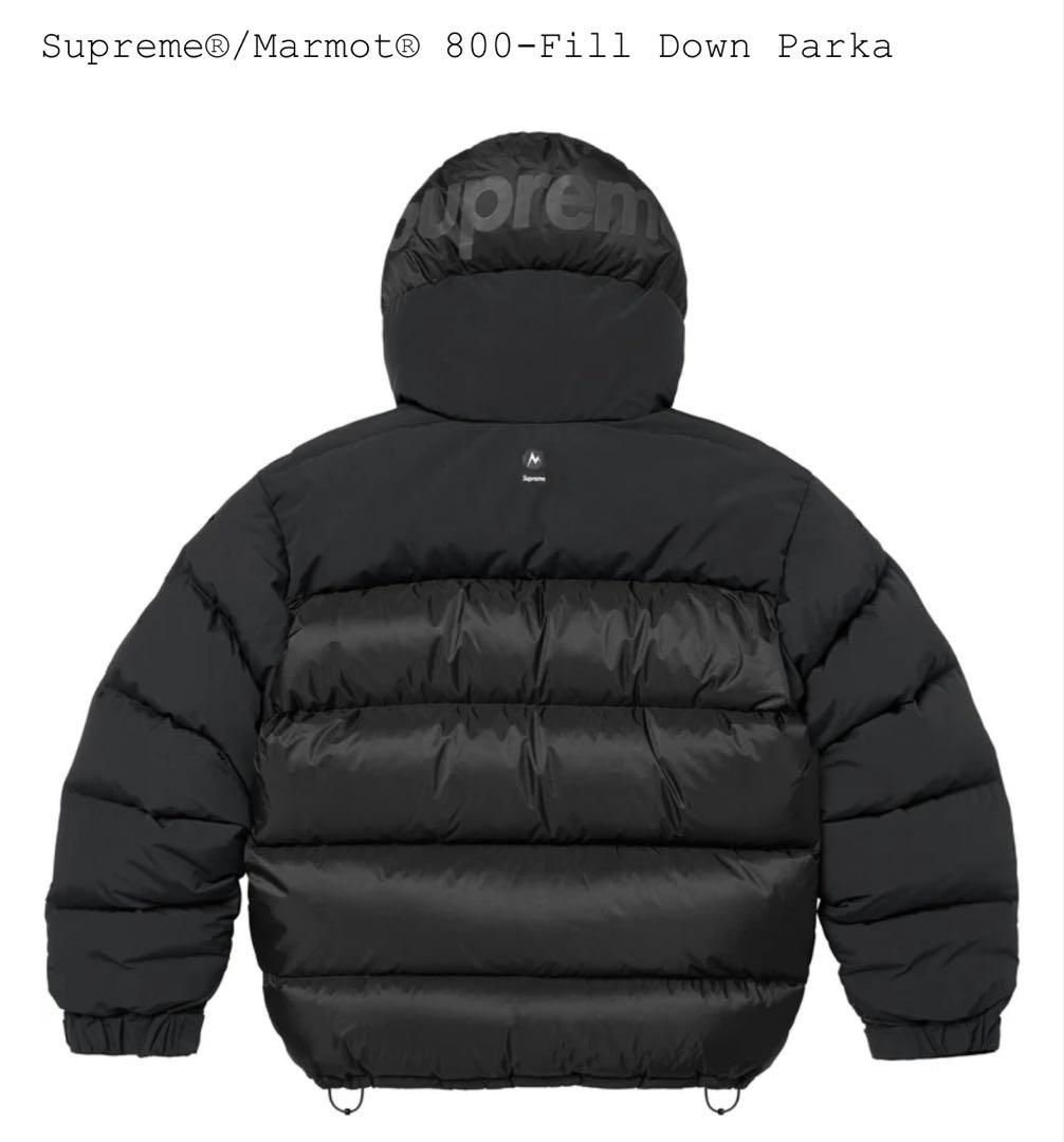 Supreme/Marmot 800-Fill Down Parka ブラック - メルカリ