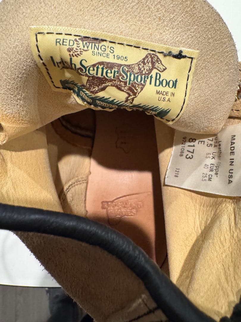 レッドウィング ブーツ 8173犬タグアイリッシュセッター 7.5 - メルカリ