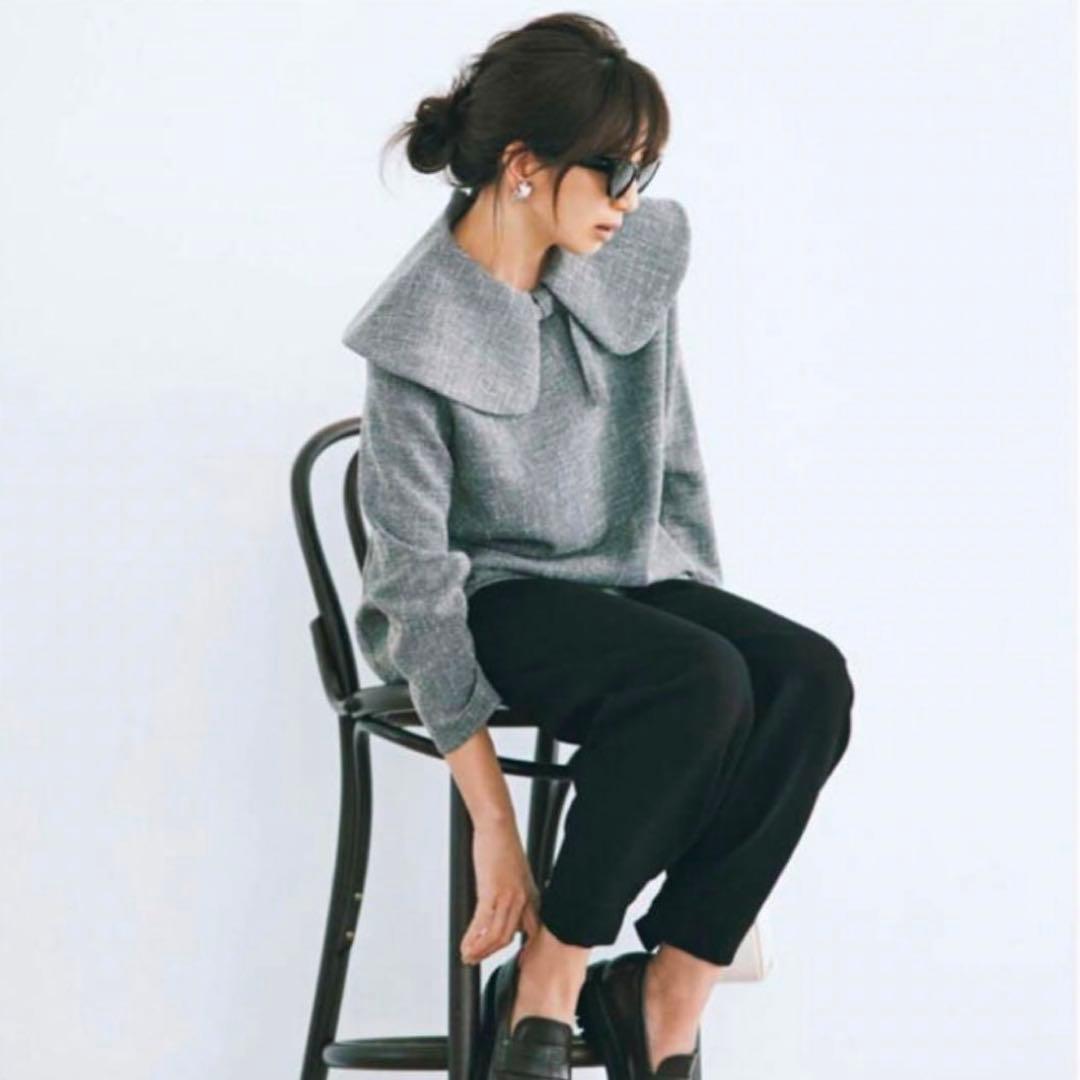 あーちゃん様専用】yori スプリングツイードライクブラウス リボン