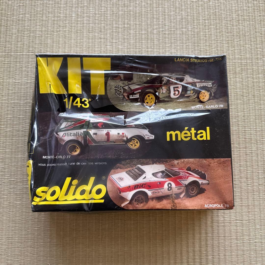 ランチアストラトス　1/43メタルキット　solido製　未開封 ランチアストラトス 1/43メタルキット solido製 未開封 - メルカリ