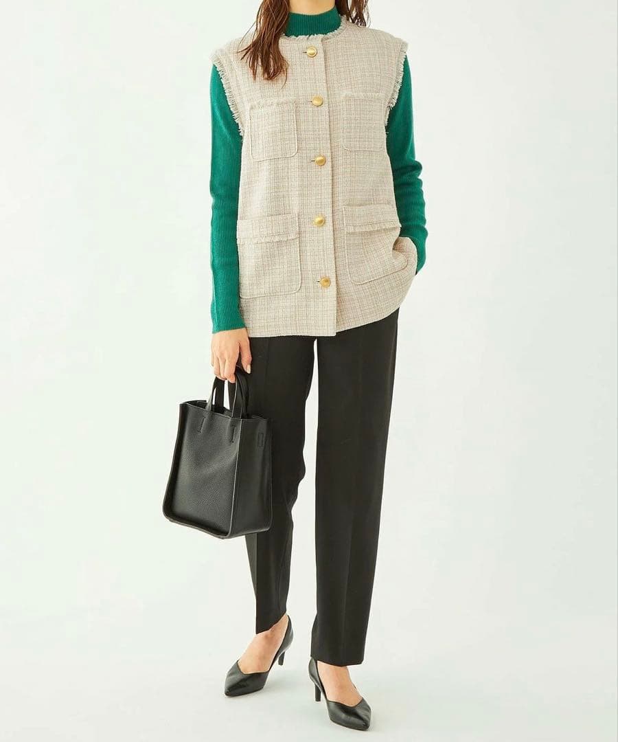 新品【green label relaxing】ツイード2WAY ジレジャケット - メルカリ