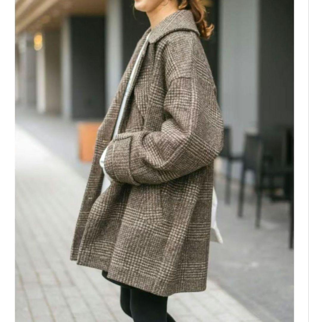 spick&span Wスライバーチェックハーフコート - メルカリ