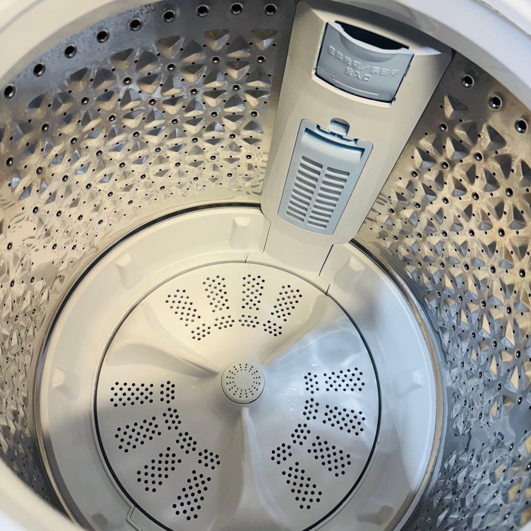 2024年製 7.0kg 洗濯機 美品 おしゃれ ミラー調【地域限定配送無料】