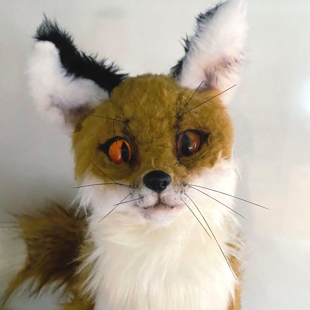 作家さま 狐のぬいぐるみ アートドール ハンドメイド - メルカリ