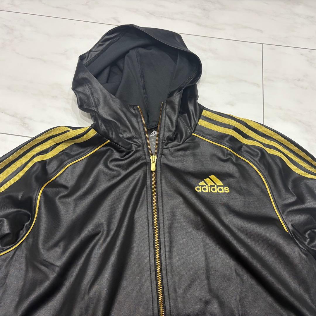 極美品》アディダス コーティングジャージ セットアップ ゴールド