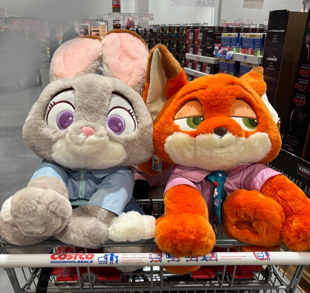 ズートピア2 ジュディ ニック ぬいぐるみ コストコブランケット入り