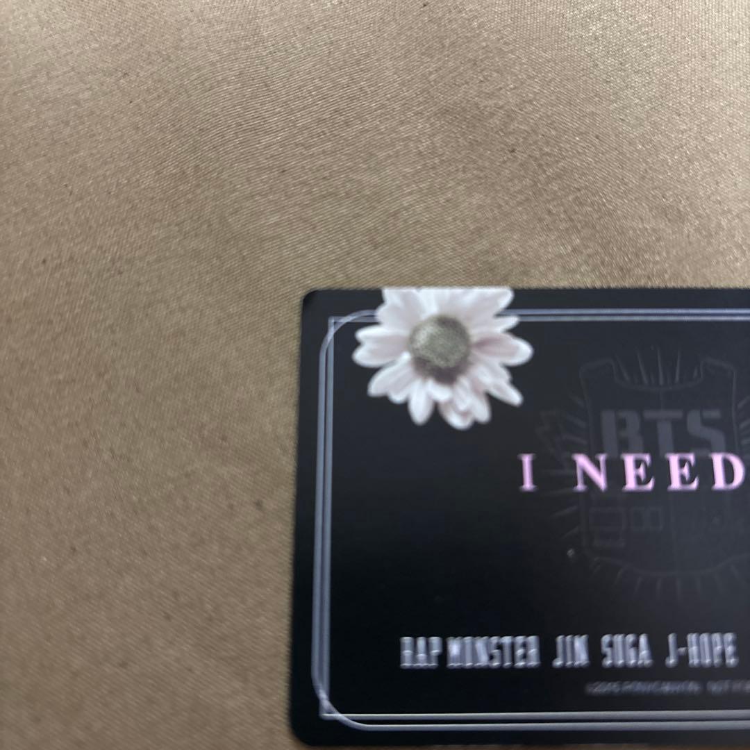 BTS I NEED U 握手会 ジン ジョングク 手渡し トレカ - メルカリ