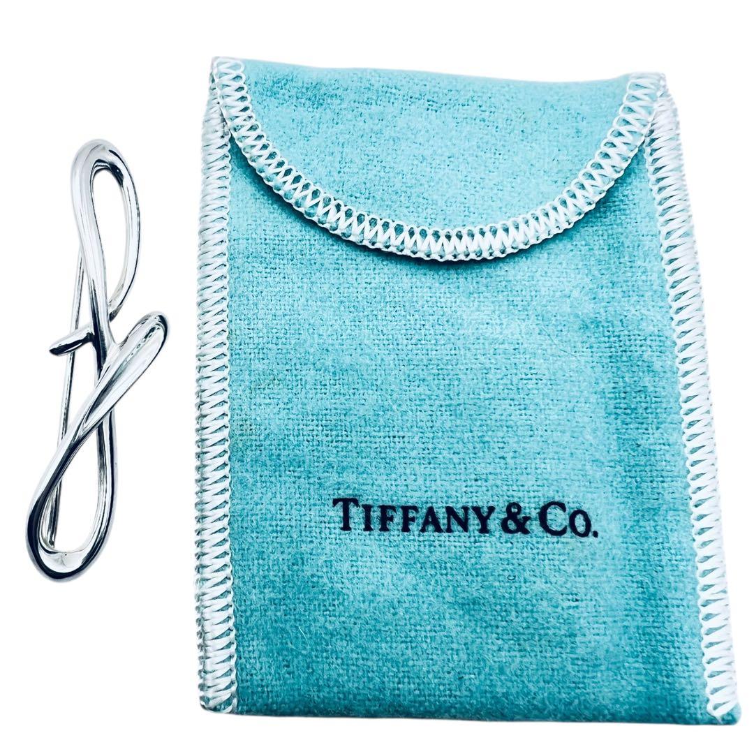 美品✨ティファニー アルファベットF ピンブローチ シルバー