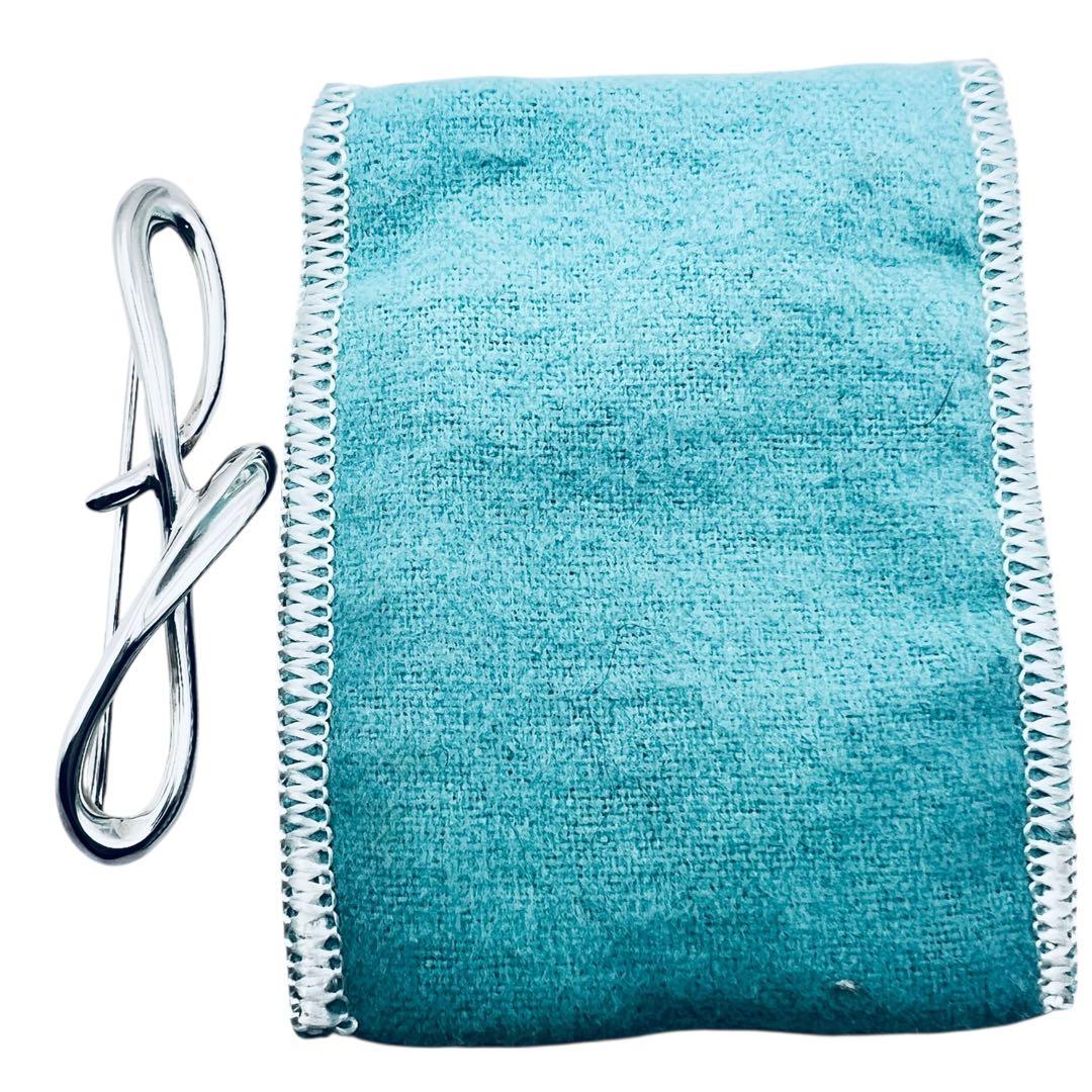 美品✨ティファニー アルファベットF ピンブローチ シルバー