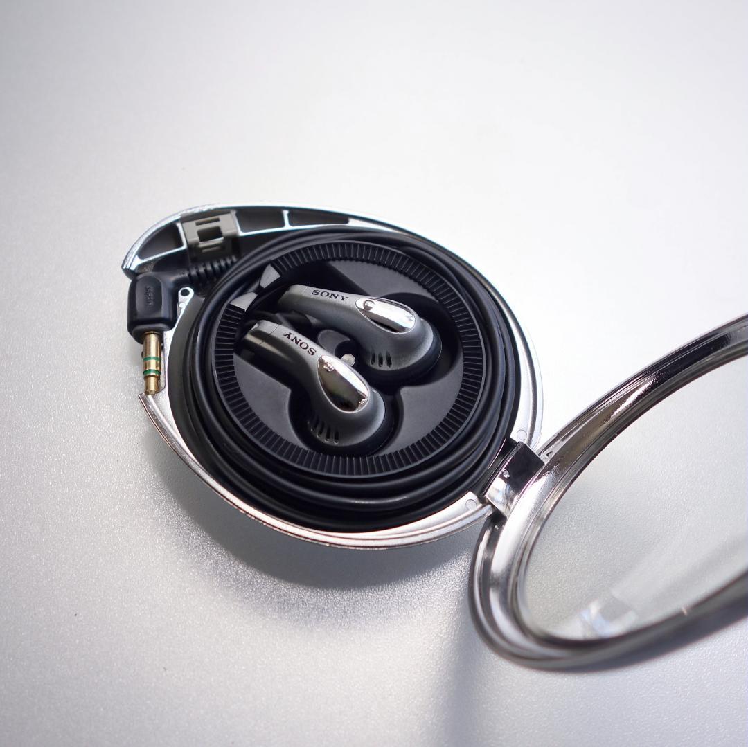 音出し確認品】高音質 ソニー イヤホン MDR-E575 巻き取り式ケース付き