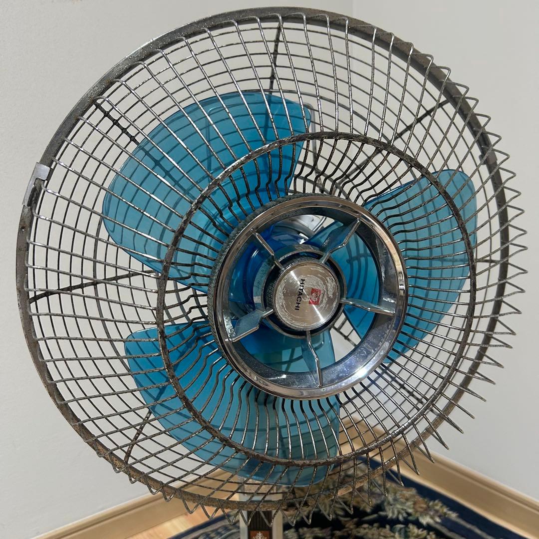 HITACHI 扇風機 昭和レトロ 昭和家電 3枚羽 可動品