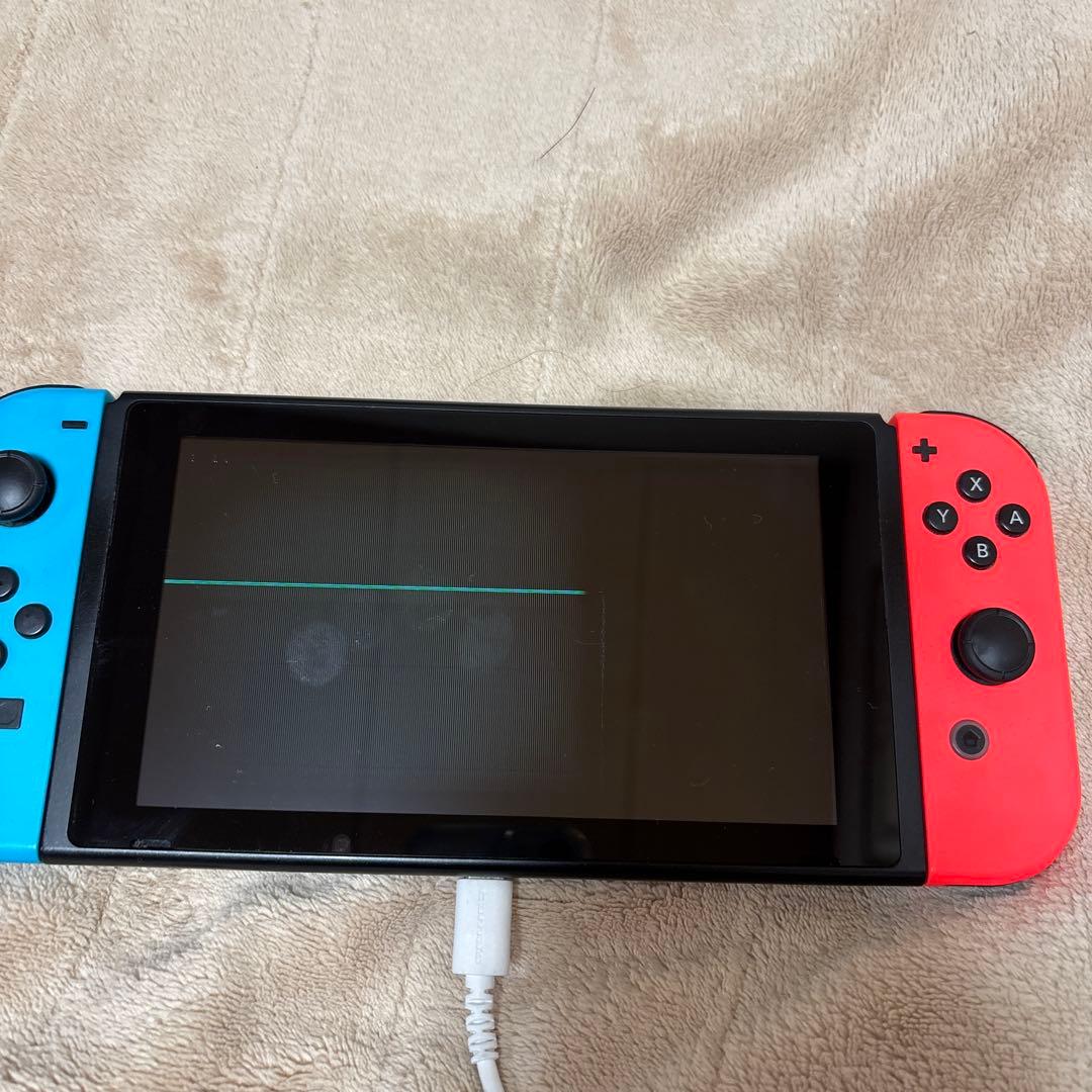 Nintendo Switch 本体 青/赤 ジャンク品 - メルカリ