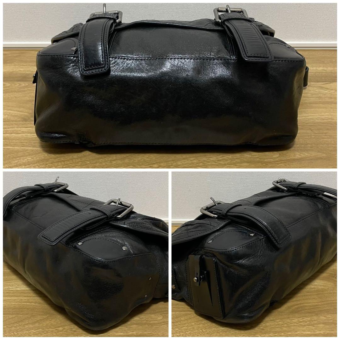 《美品》Chloe（クロエ） レザー ショルダーバッグ ブラック 黒