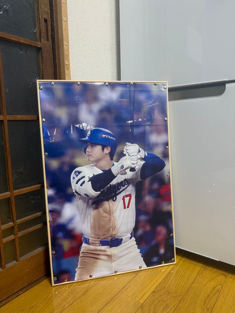 大谷翔平 アートポスター 額縁 左上 DEATH NYC 同梱割引サービス