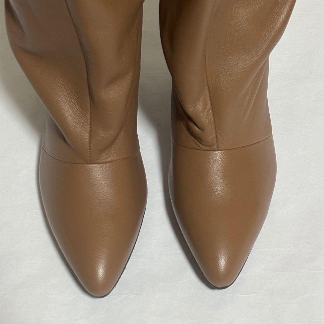 ほぼ未使用 ！SLOBE IENA スローブイエナ 本革 ロングブーツ ブラウン