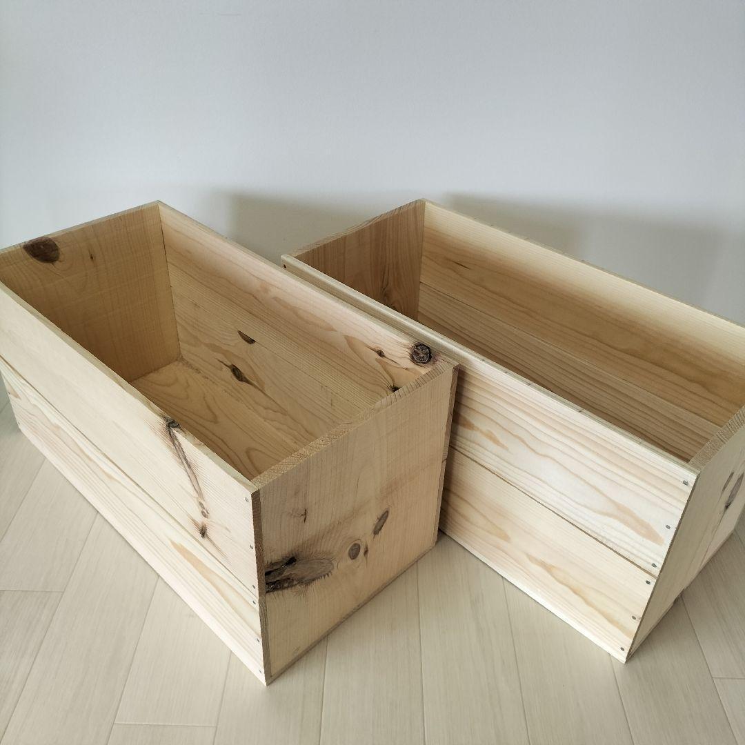 《持ち手無しりんご箱》6箱セット★収納 木箱 本棚 北欧 インテリア DIY