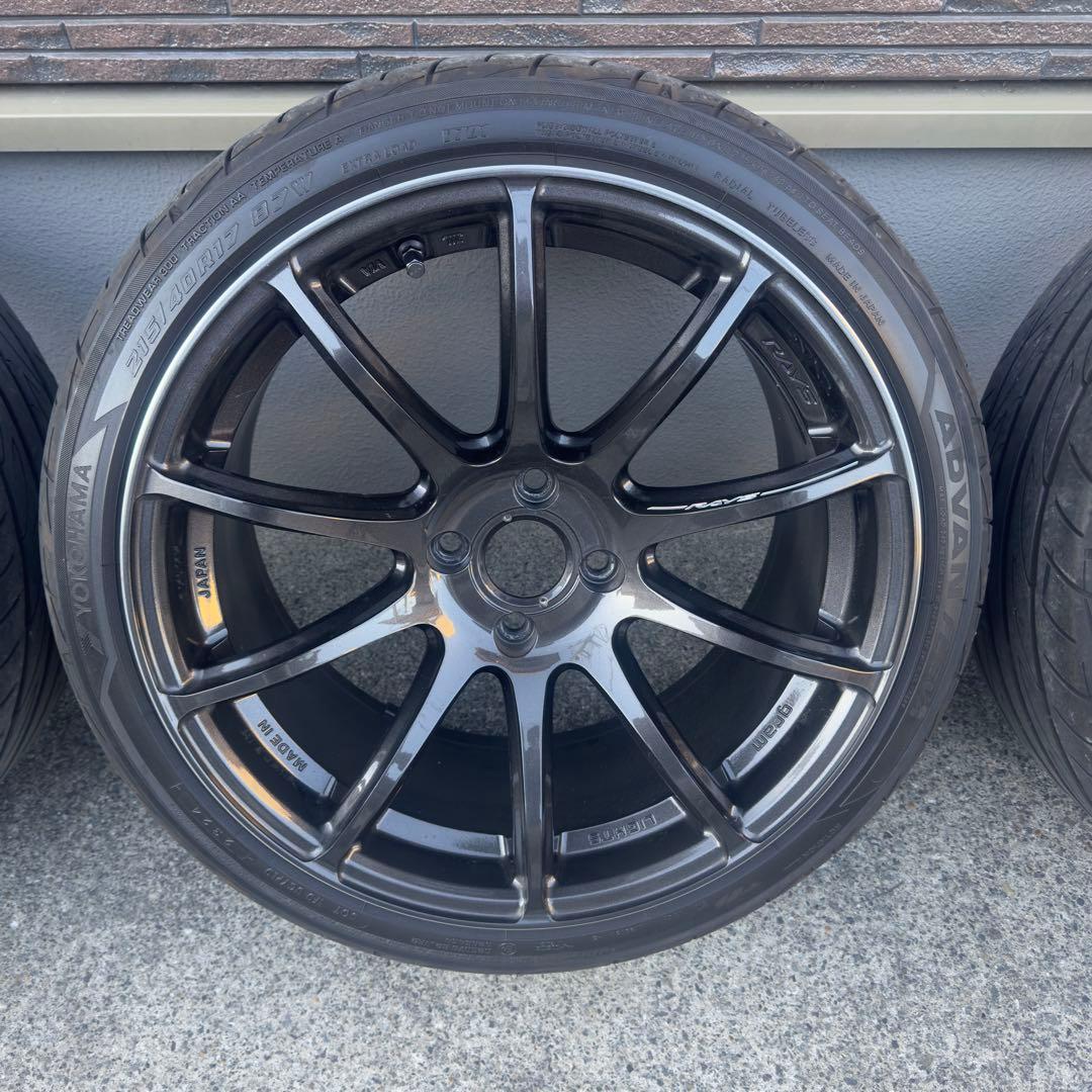 美品 廃盤品RAYS 57トランセンド 17インチ 8.5J