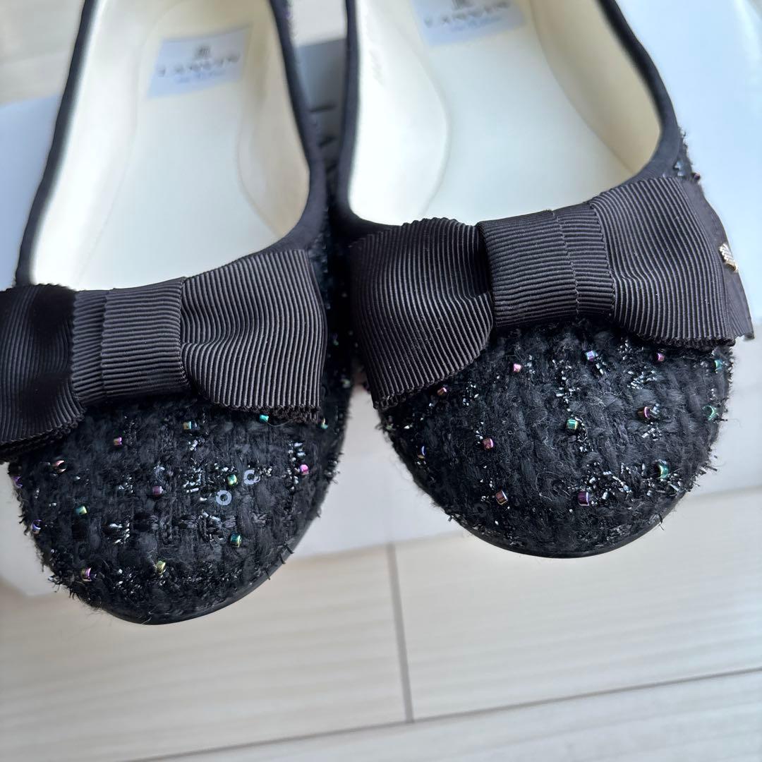 LANVIN en Bleu ツイードパンプス 23.5cm