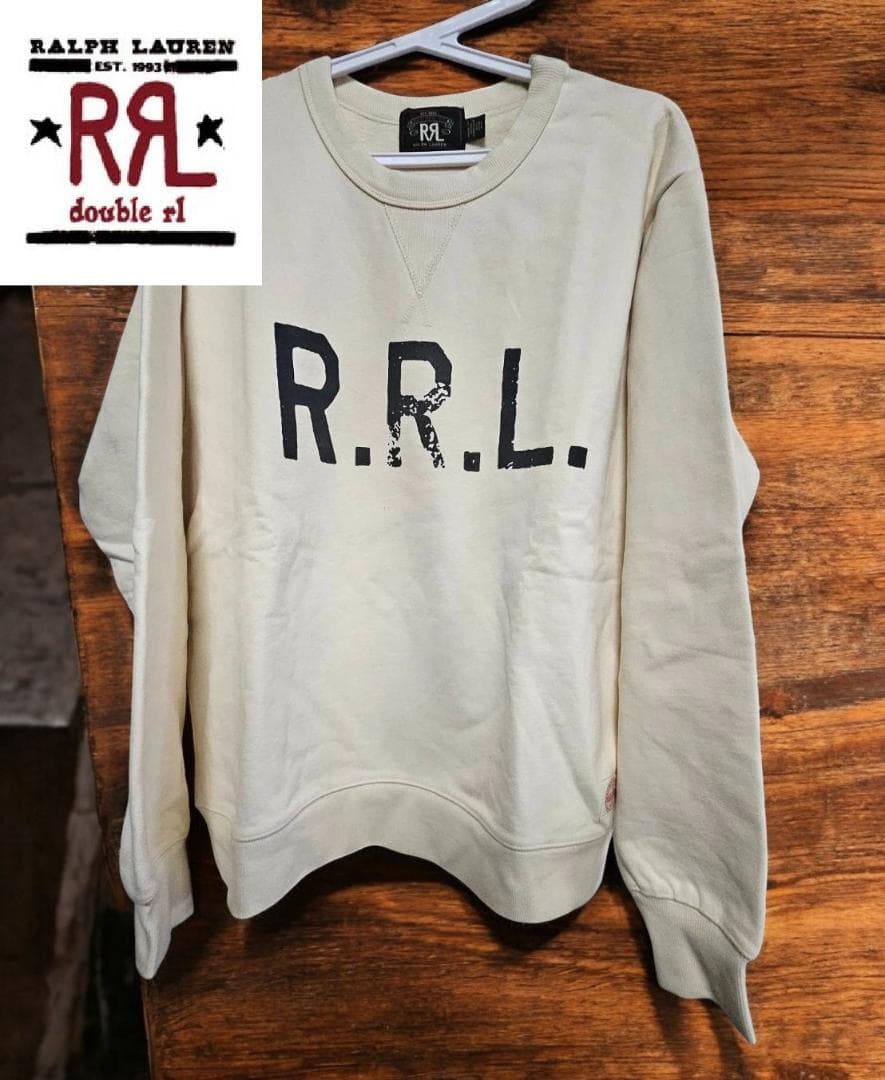 vector送料無料/新品未使　DOUBLE Rアイボリースウェット（L) LIP SERVICE（リップサービス）｜ ハーフZIPエンブレムスウェット