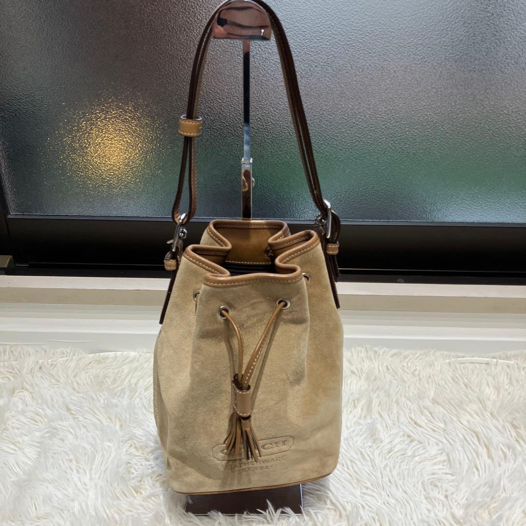 オールドコーチ 7561 OLD COACH スエード ベロア 巾着 肩掛け