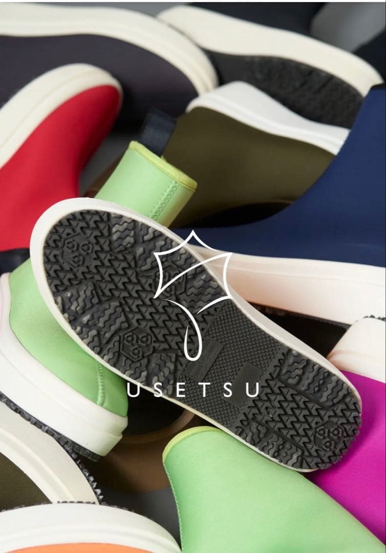 USETSU [ウセツ]スノーブーツショートブーツ 防水 グレー 24.5cm