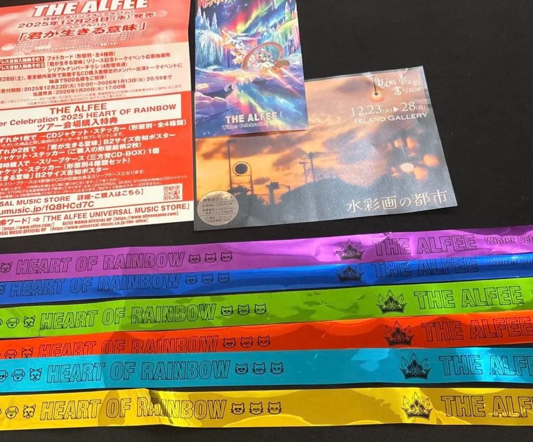 THE ALFEE 銀テープ　2025年　武道館　６色コンプリート　メモチケ THE ALFEE 武道館 2025 冬 銀テープ - メルカリ