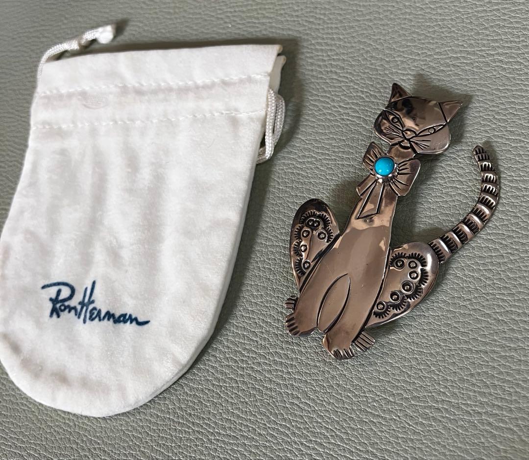 ロンハーマン HARPO ハルポ シルバーキャットターコイズブローチ