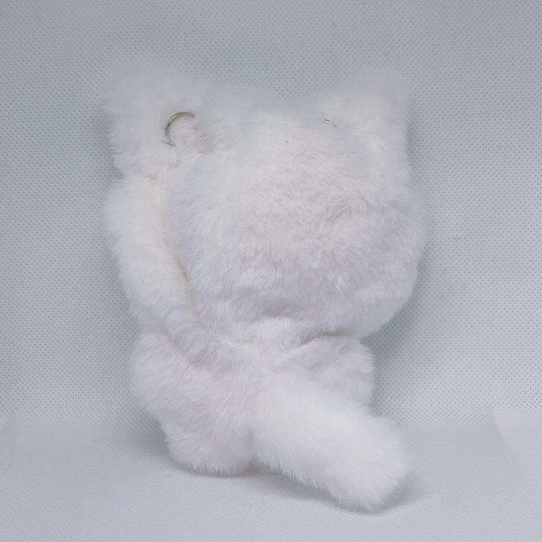 ぬい服 着ぐるみ ねこ ちびぐるみ にじぱぺっと 11cm 白 装飾無し