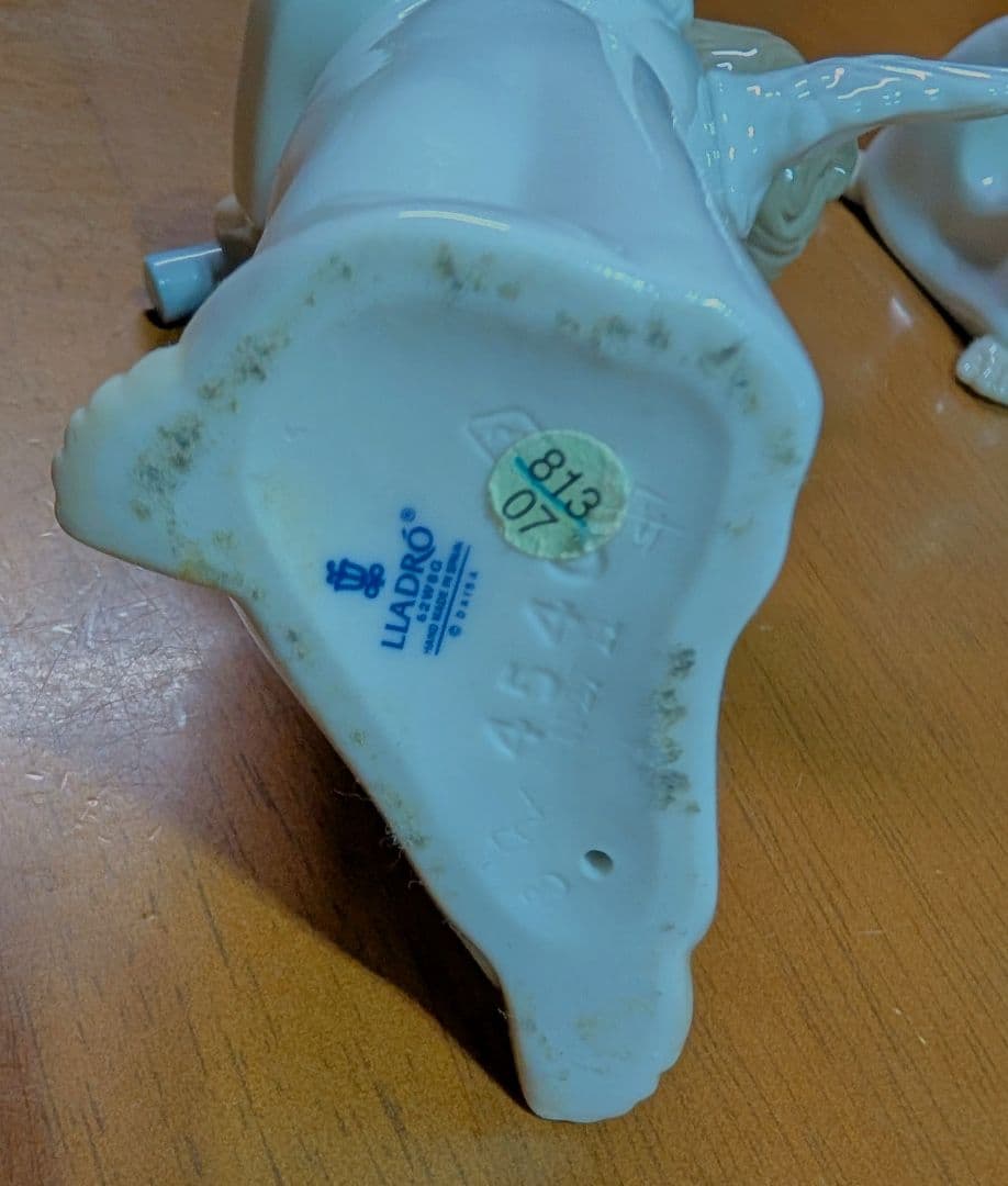 LLADRO】磁器人形「可愛い考え事」「可愛いお祈り」「可愛いフルート