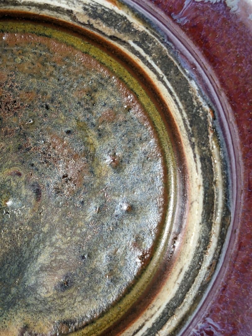 ♢中国 鈞窯 筆洗 文房四宝 清時代中期オークション鑑定済 澱青釉 真物