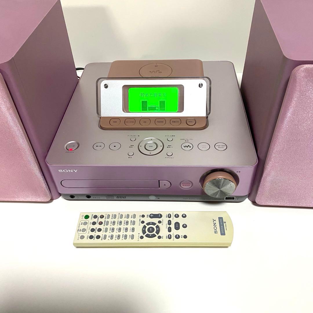 SONY HDD搭載 オーディオシステム HCD-E300HDピンク ソニー - メルカリ