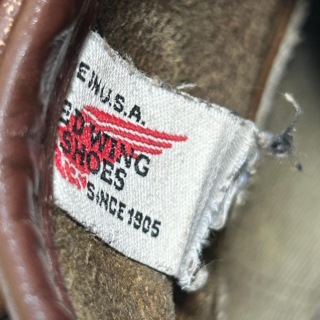 レア　レッドウィング モックトゥ ワーク ブラウン 8.5D 26.5cm