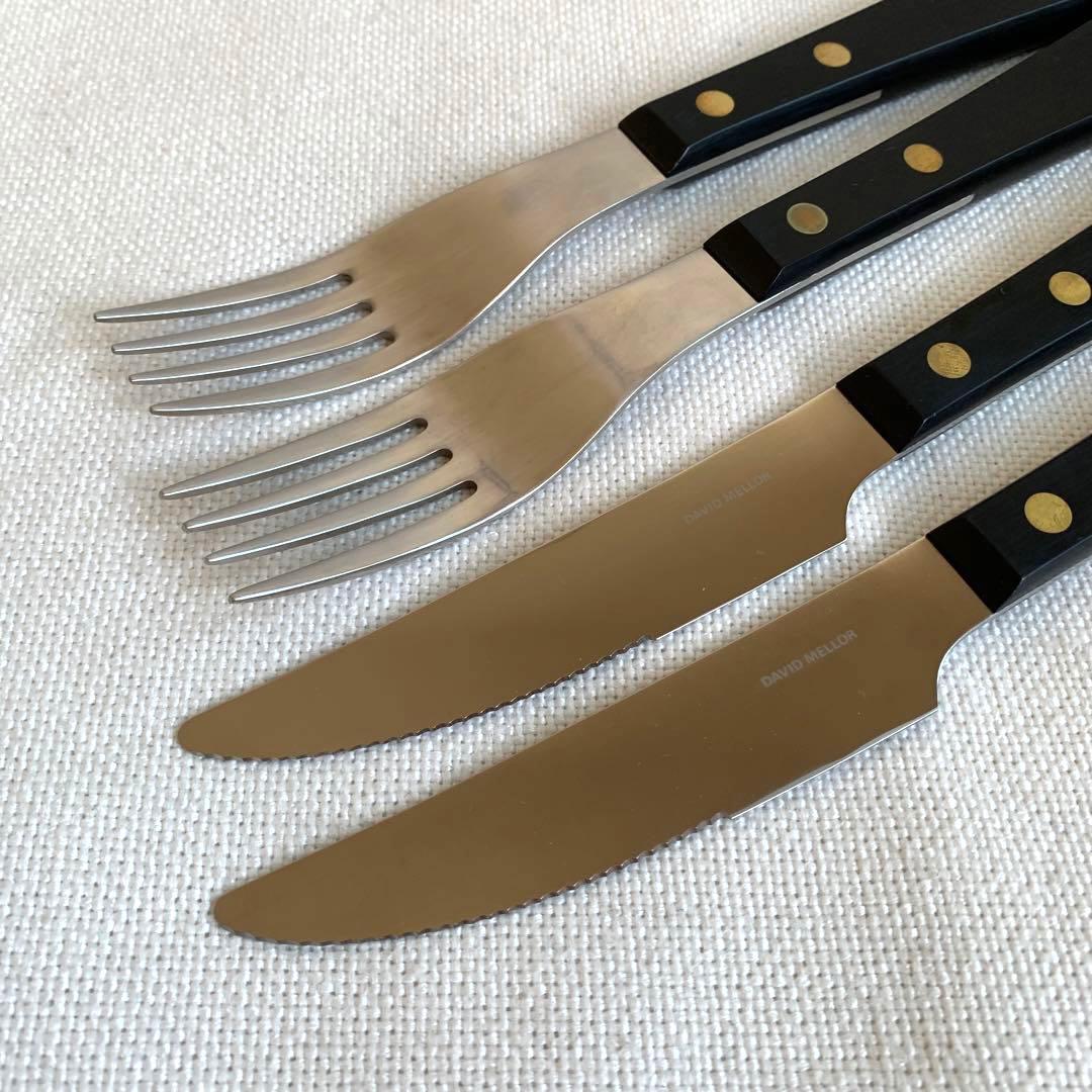 DAVID MELLOR プロヴァンサルブラック ナイフフォーク
