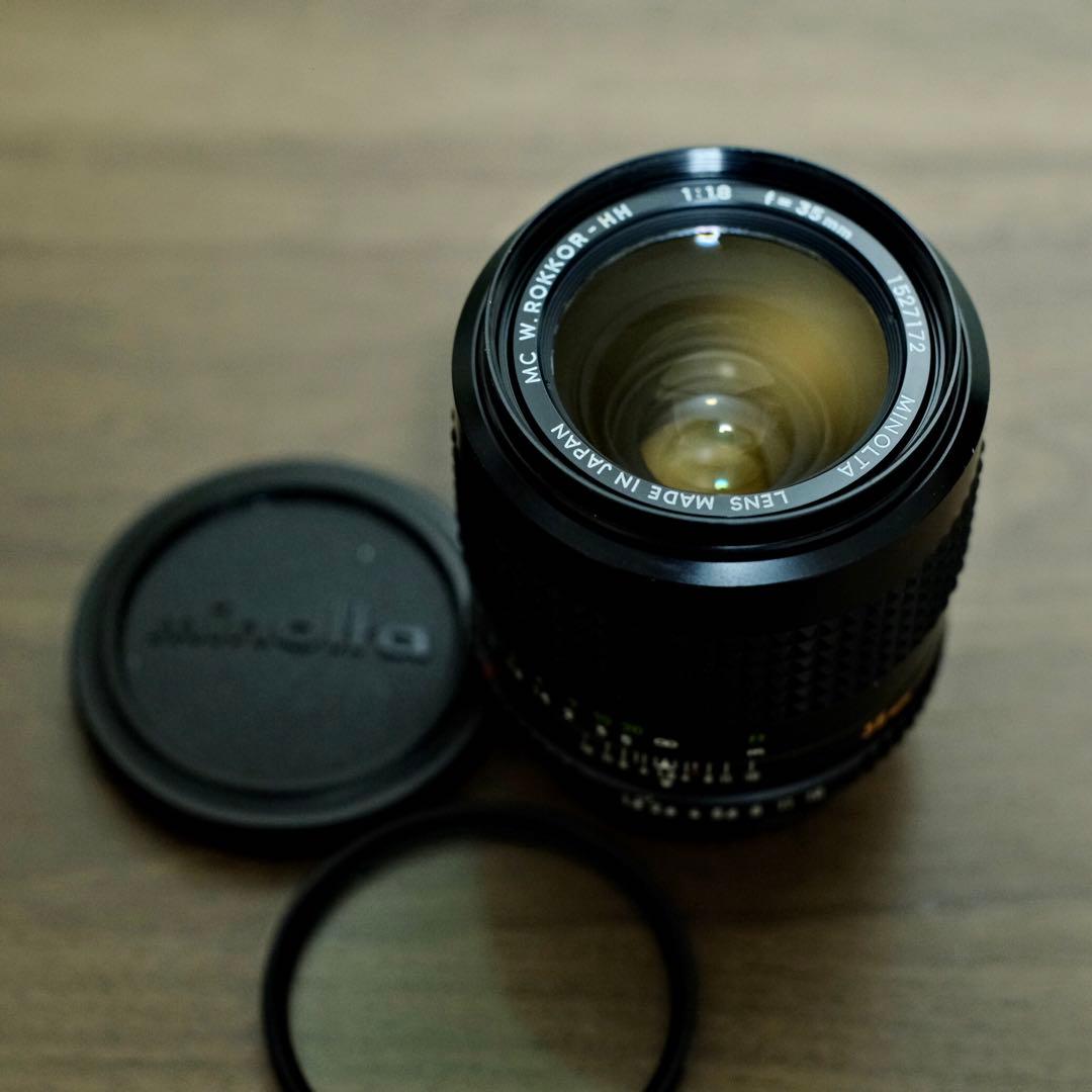 レンズ(単焦点) MINOLTA W.ROKKOR-HH 35mm f/1.8 MINOLTA MC W.ROKKOR HH 35mm F/1.8 単焦点レンズ – 山田写真機店
