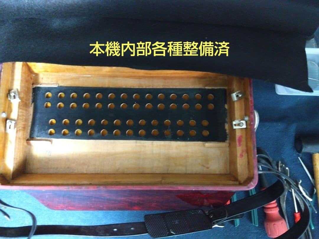 大幅メンテ完了】 トンボ ソプラノアコーディオン No.270 赤（即演奏可