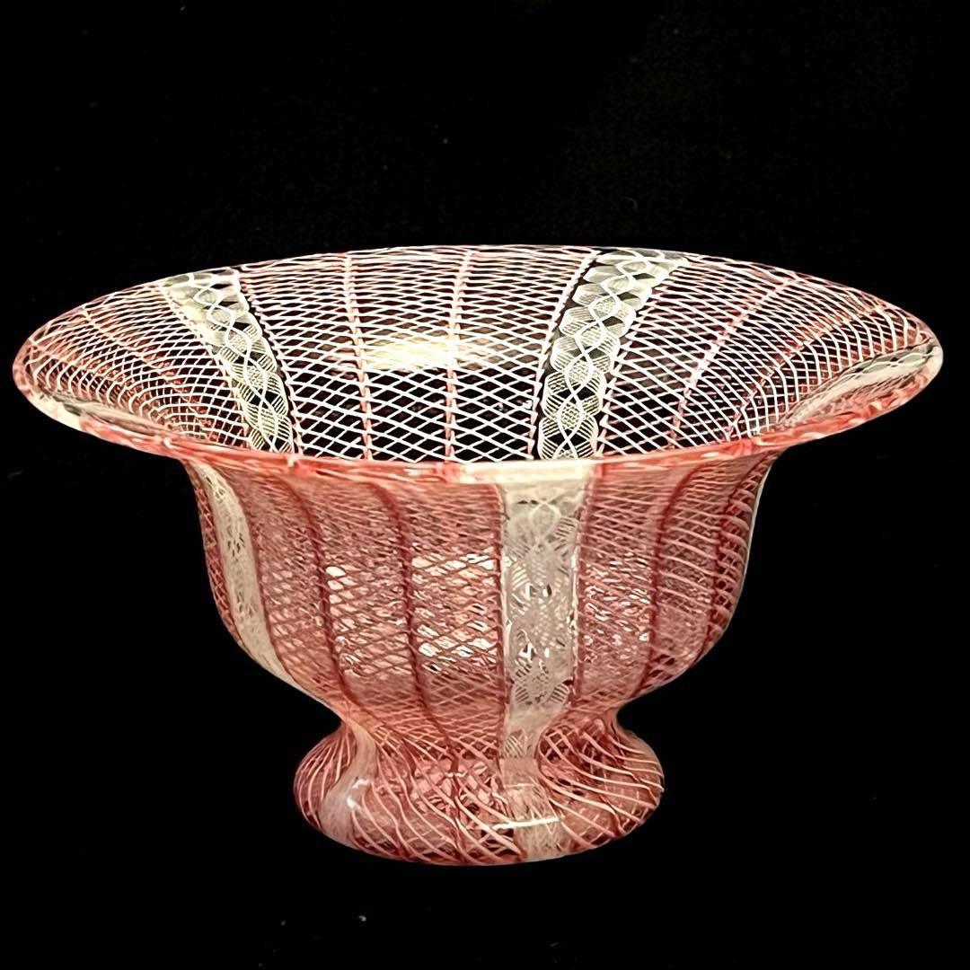 ムラーノ ヴェネチアングラス ボウル コンポート 置物 大きめ！