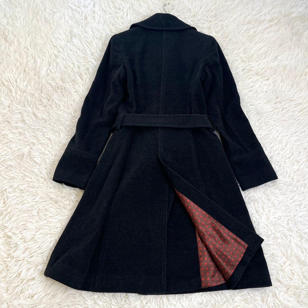 ポールスミス アンゴラ ウール ダブル ベルト付き ベルト付き ドット