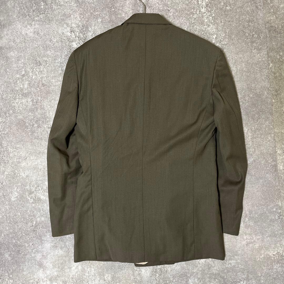 vintage】セットアップ ダブルスーツ グリーン 成人式 ピ