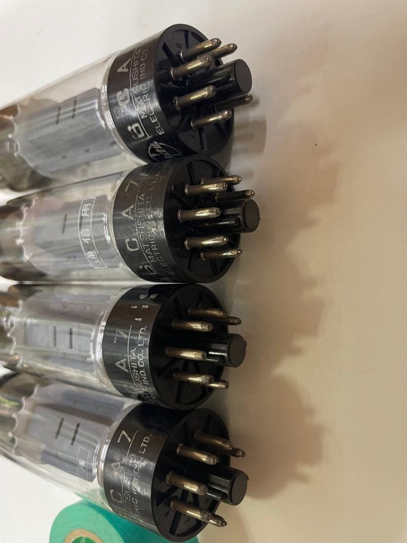 MATSUSHITA 6CA7 真空管 4本セット / NHK刻印あり - メルカリ