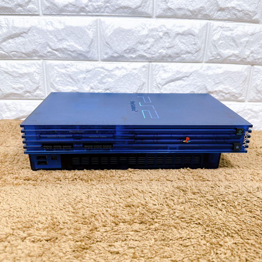 PS2】SCPH-37000 オーシャンブルー 本体一式 箱付き - メルカリ