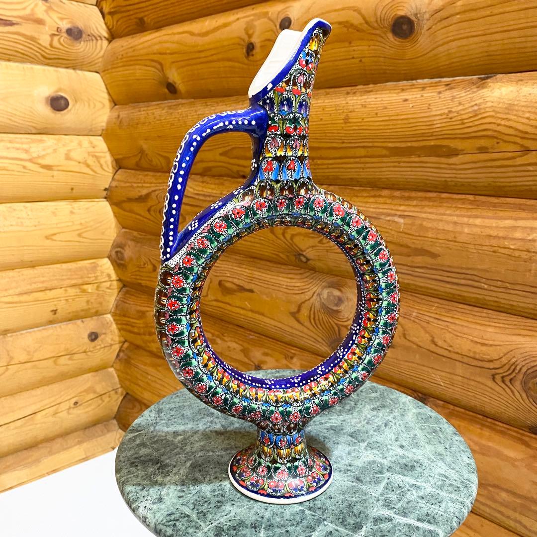 アヴァノス陶器 トルコ陶器 ワイン差し デキャンタ Chez Galip - メルカリ