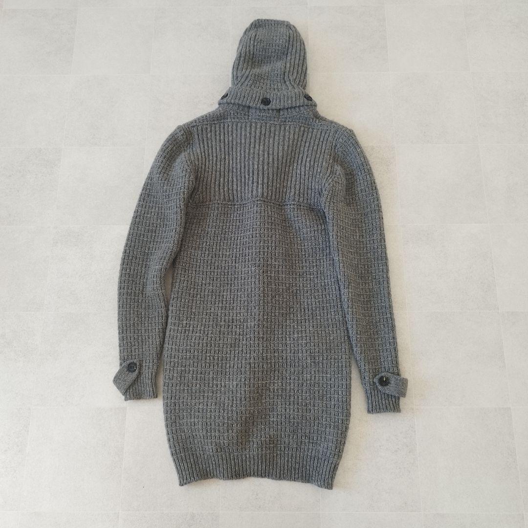 定価13.2万✨️ 完売品 AKM ニットダッフルコート Lサイズ グレー