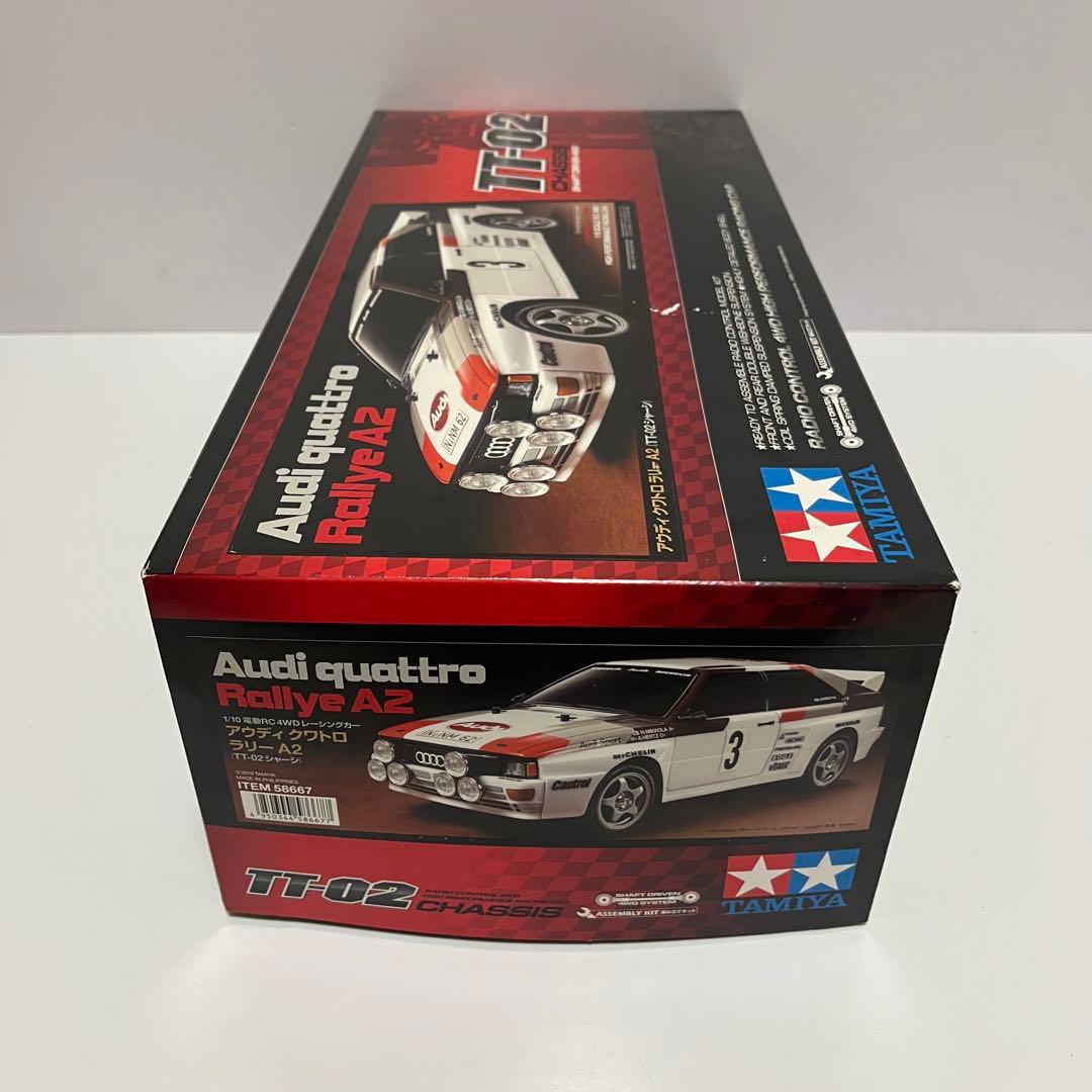 タミヤ 1/10RC アウディ クワトロ ラリー A2 (TT-02シャーシ) - メルカリ