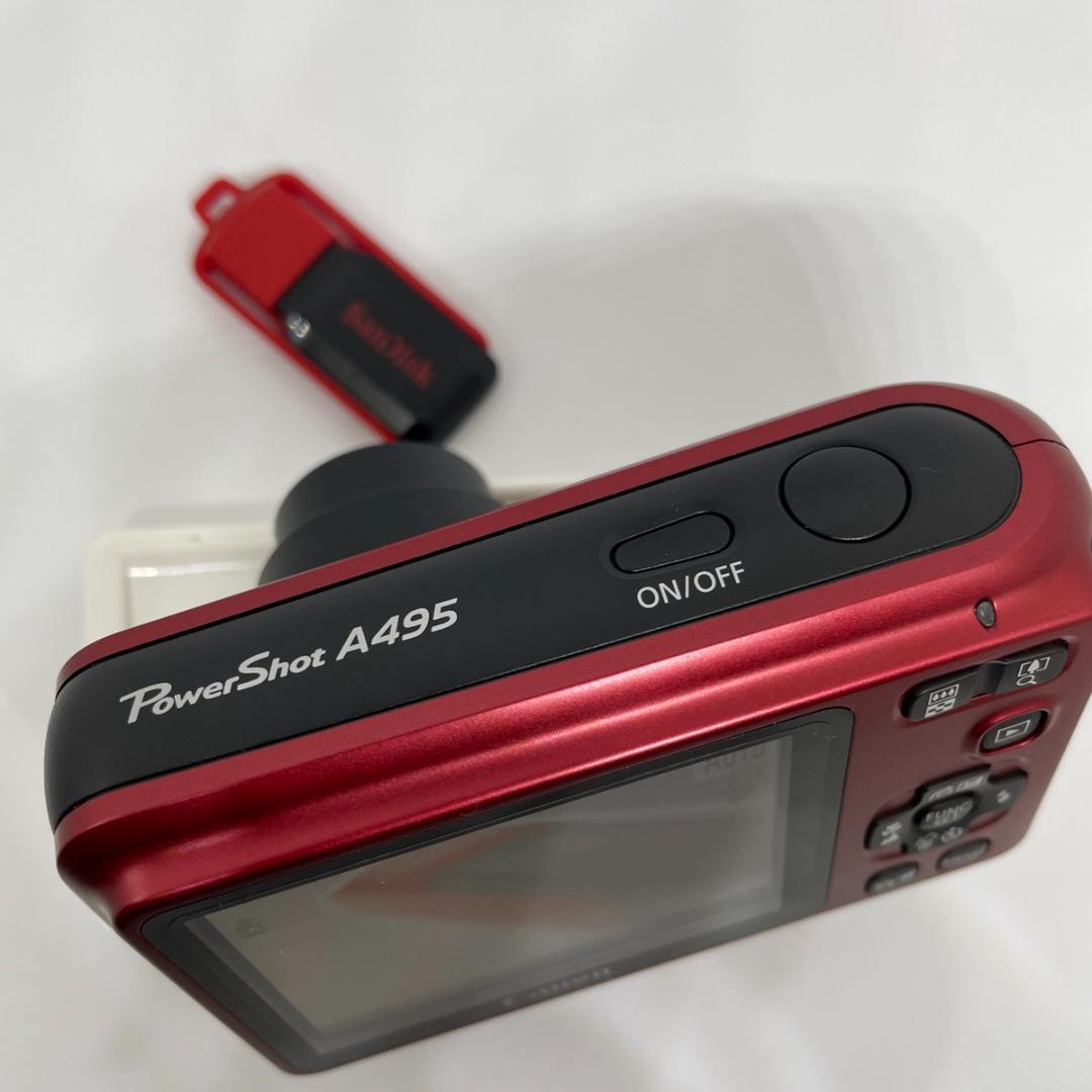 個人出品】Canon Power Shot A495【箱・説明書】単3乾電池の通販はau