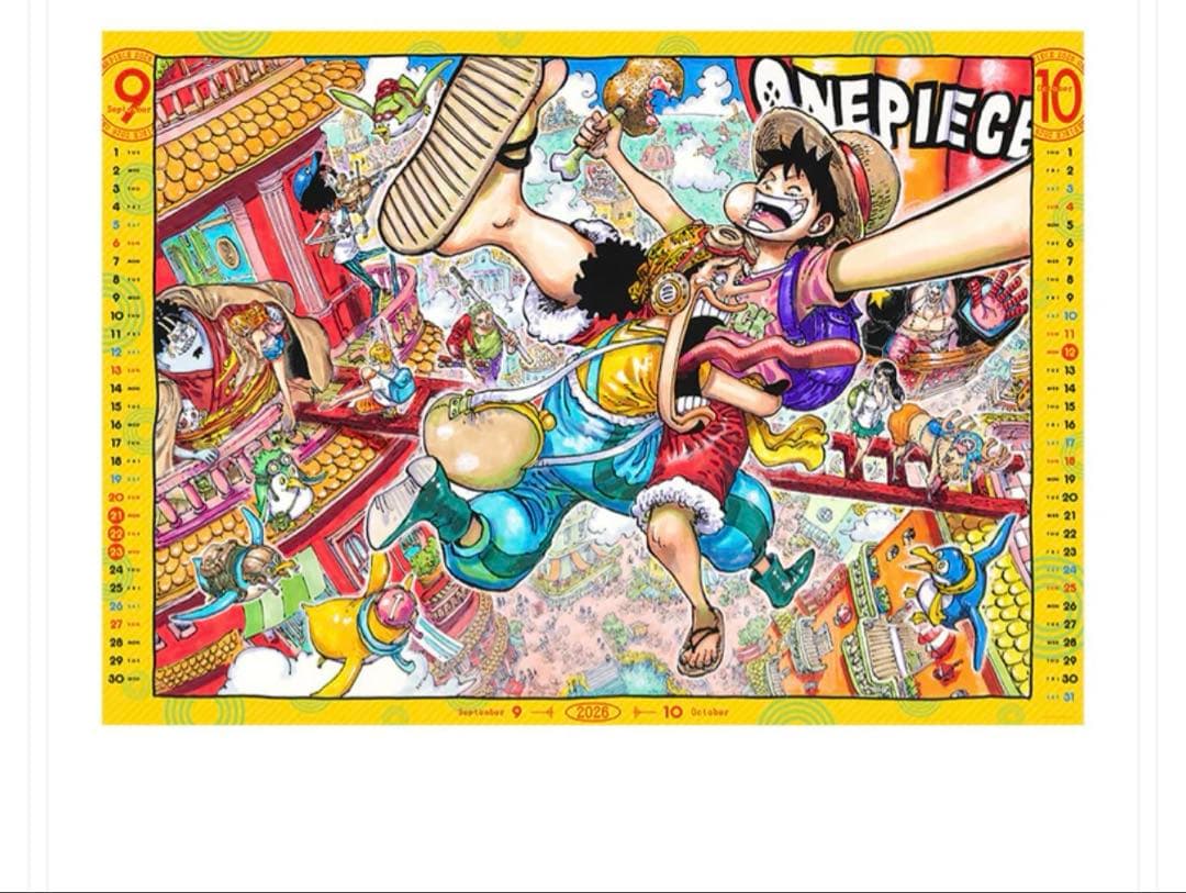 新品】 ワンピース コミックカレンダー（大判）2026 - メルカリ