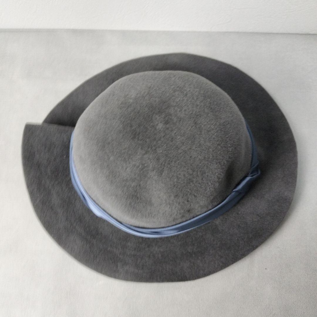美品✨️MAXIM フェルトハット 兎毛 グレー - メルカリ